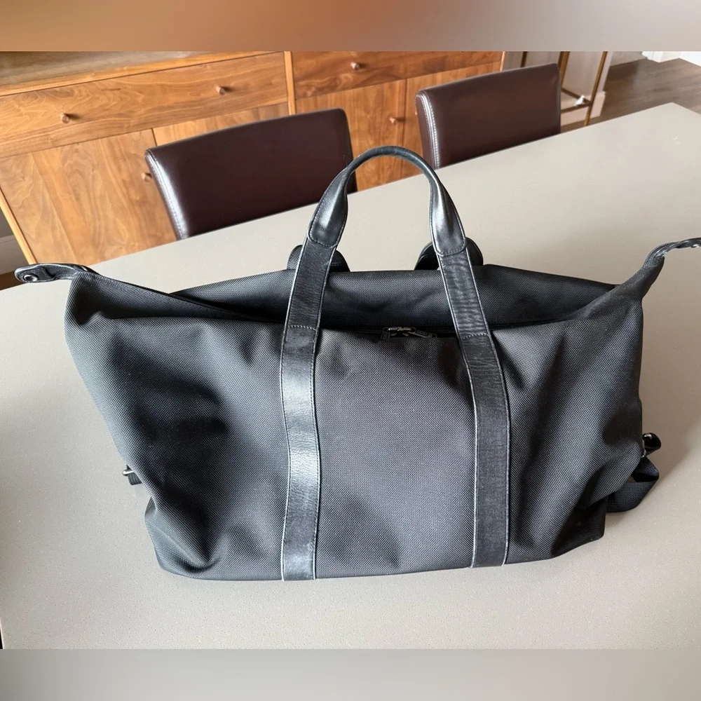 Tumi Alpha Black Travel Bag with Front Pocket